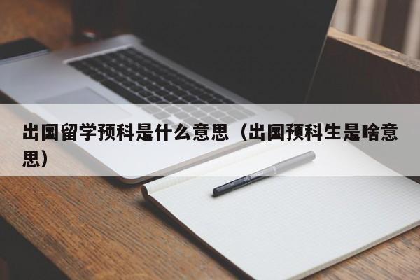 出国留学预科是什么意思（出国预科生是啥意思）