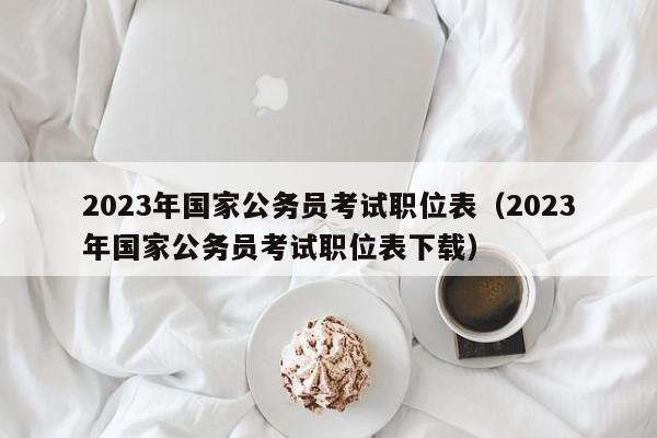 2023年国家公务员考试职位表（2023年国家公务员考试职位表下载）